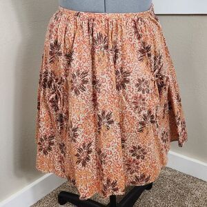 Flared Full Skirt Bob Timberlake Size 4 Floral Box Pleat Skirt Fully Lined